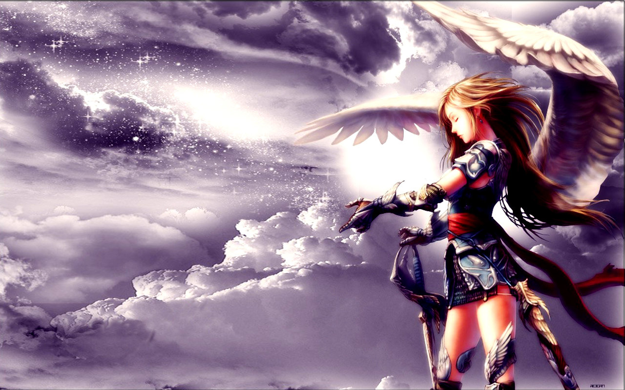 Download hd 1280x800 Angel Anime PC wallpaper ID:61917 for free