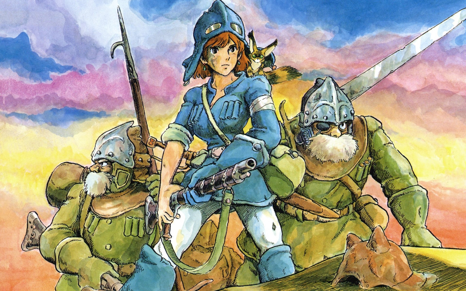 Download hd 1920x1200 Nausicaa Of The Valley Of The Wind PC wallpaper ID:315372 for free