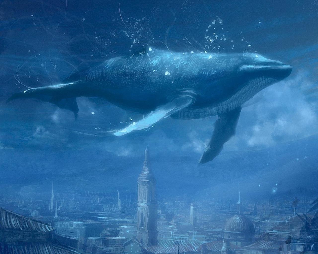 Download hd 1280x1024 Whale Fantasy computer wallpaper ID:387416 for free