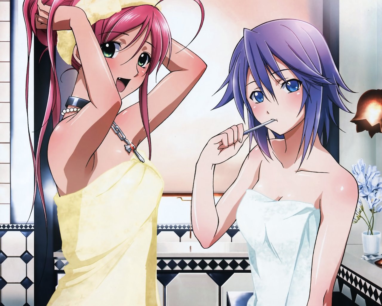 Free download Rosario + Vampire background ID:164667 hd 1280x1024 for PC