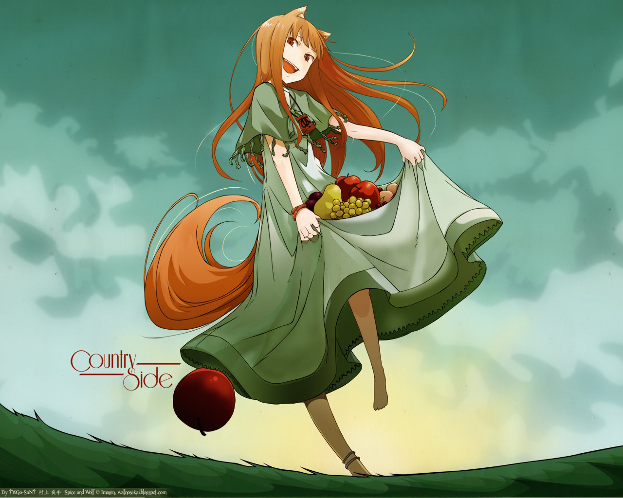 Download hd 1280x1024 Spice And Wolf PC background ID:399778 for free