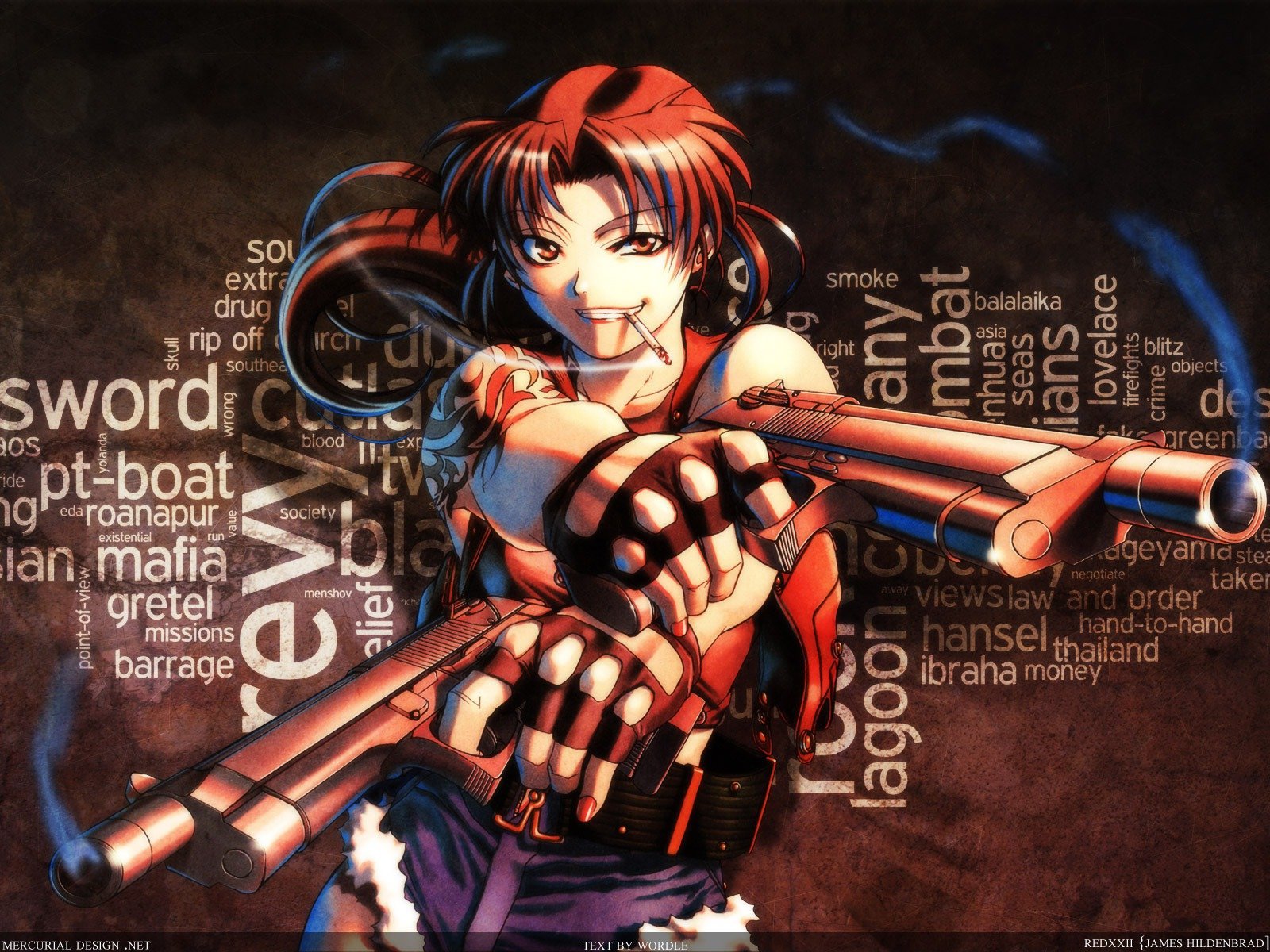 Awesome Revy (Black Lagoon) free background ID:113600 for hd 1600x1200 PC