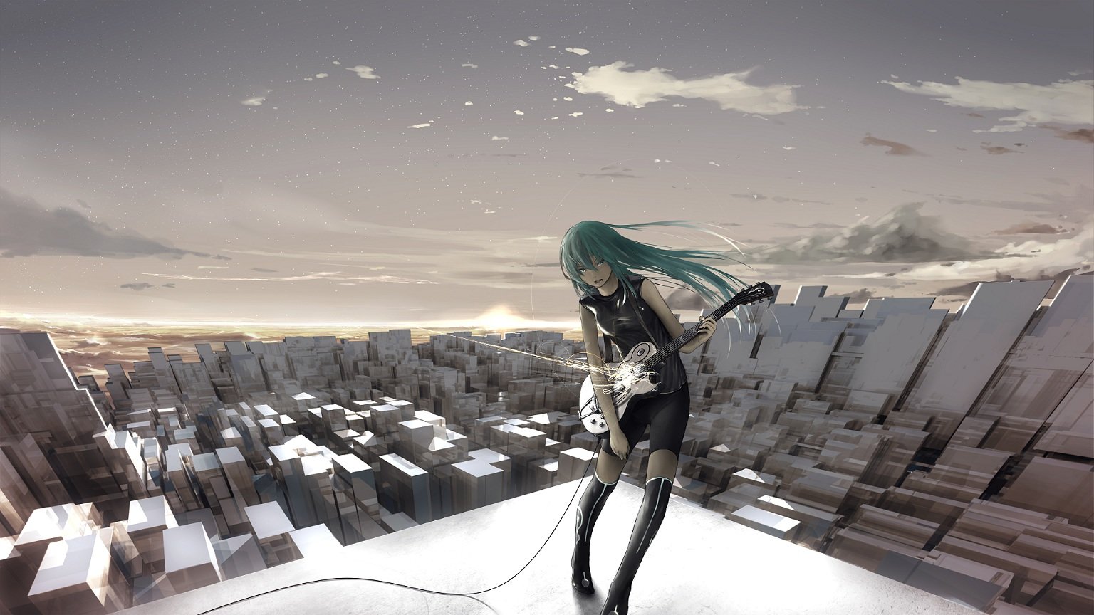 Free download Vocaloid background ID:6827 hd 1536x864 for PC