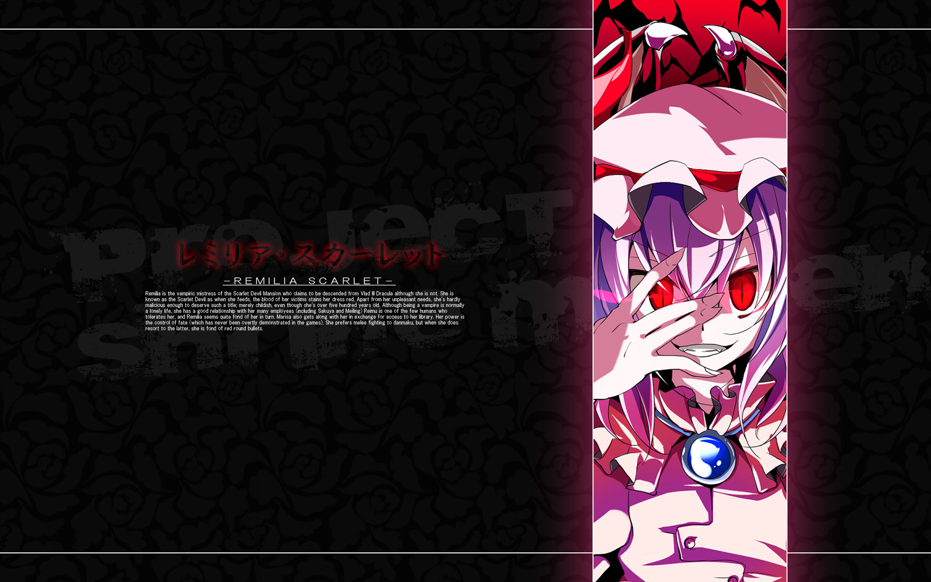 Free Remilia Scarlet high quality background ID:225598 for hd 1920x1200 computer