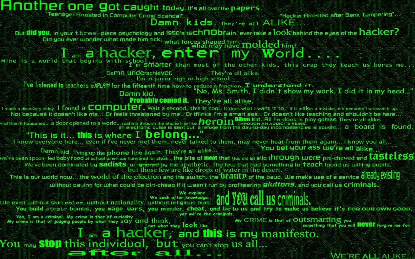 High resolution Hacker & Hacking hd 1680x1050 wallpaper ID:457529 for desktop