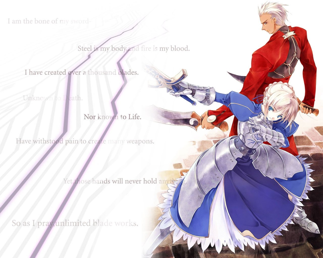 Download hd 1280x1024 Fate/Stay Night: Unlimited Blade Works PC background ID:291062 for free