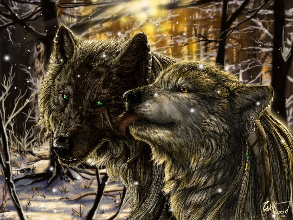 High resolution Wolf Fantasy hd 1024x768 wallpaper ID:346520 for computer