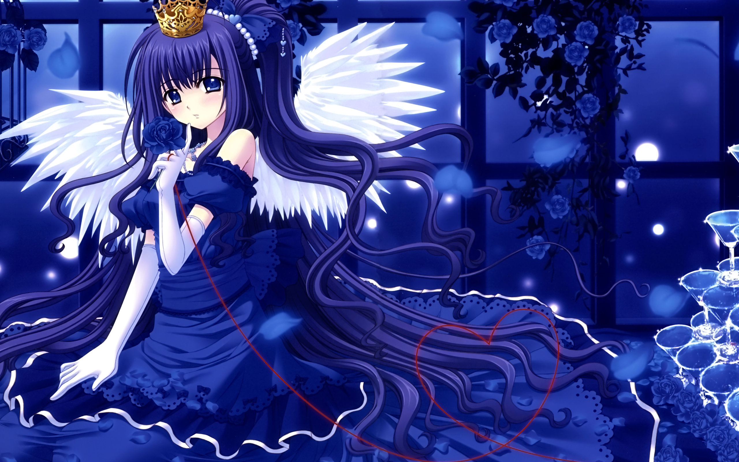 Download hd 2560x1600 Angel Anime computer background ID:61924 for free