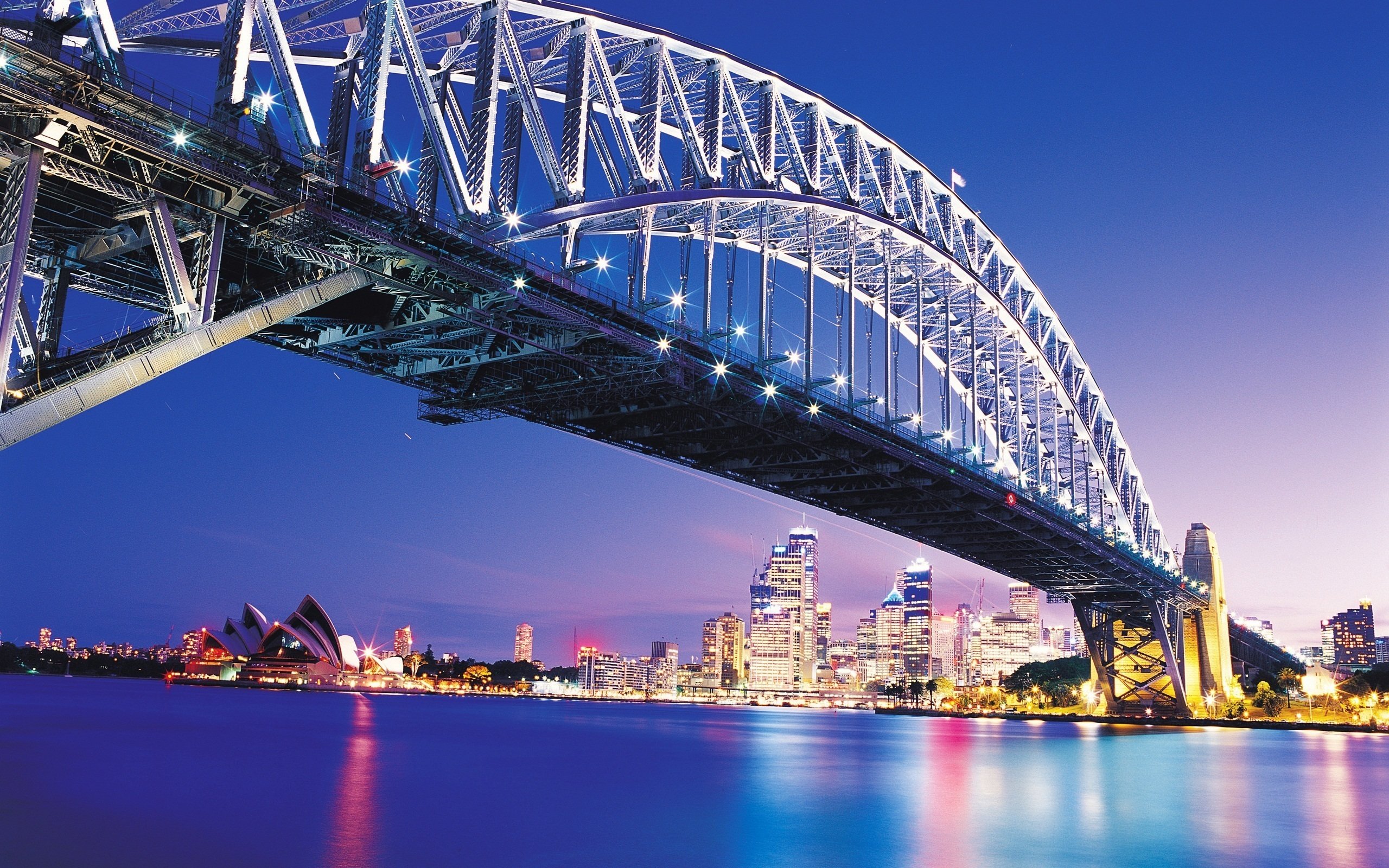 Download hd 2560x1600 Sydney Harbour Bridge computer background ID:484897 for free
