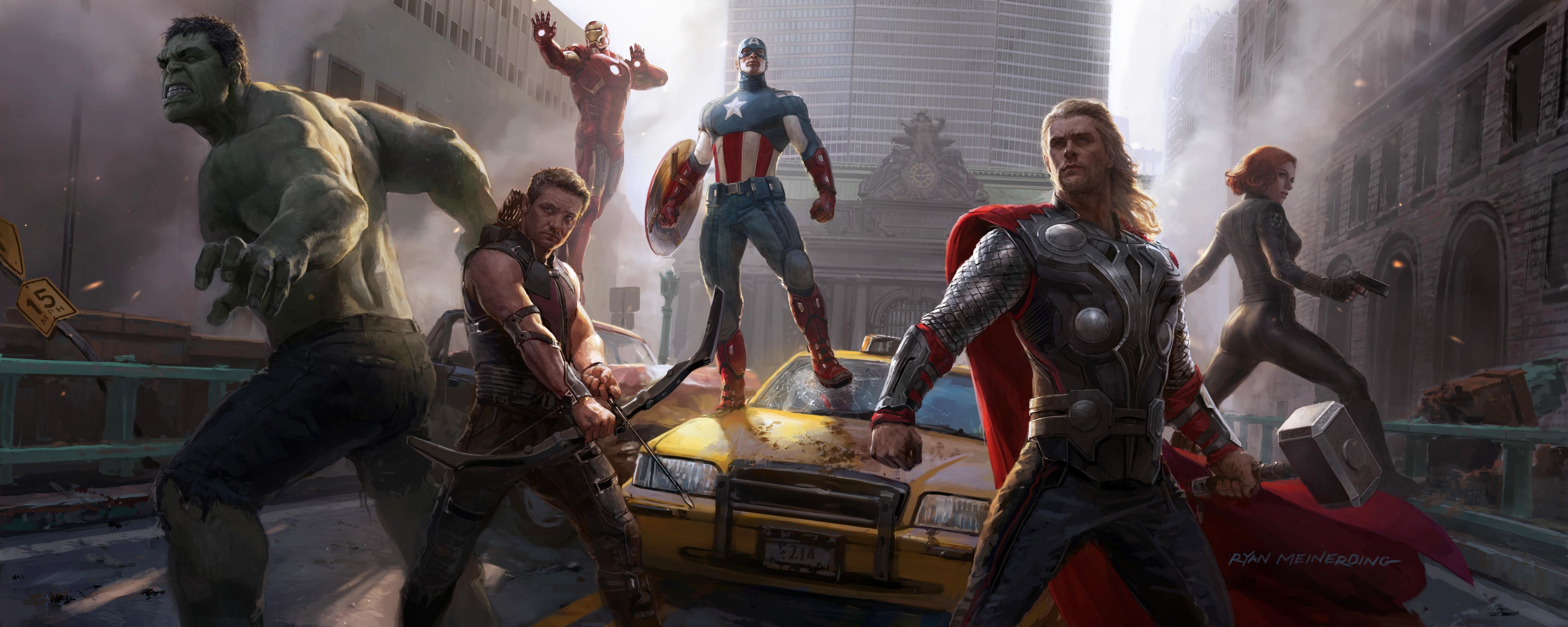 Best The Avengers wallpaper ID:347385 for High Resolution dual screen 5120x2048 computer