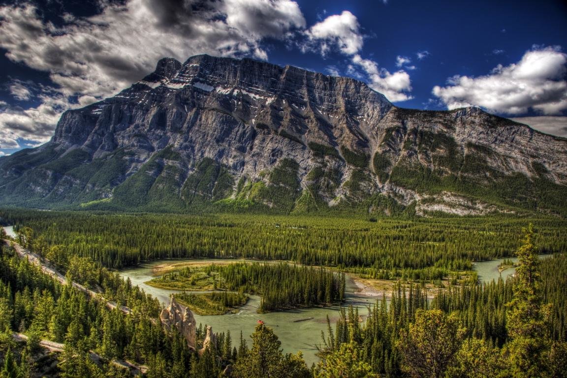 Download hd 1152x768 Canadian Rockies PC background ID:175509 for free
