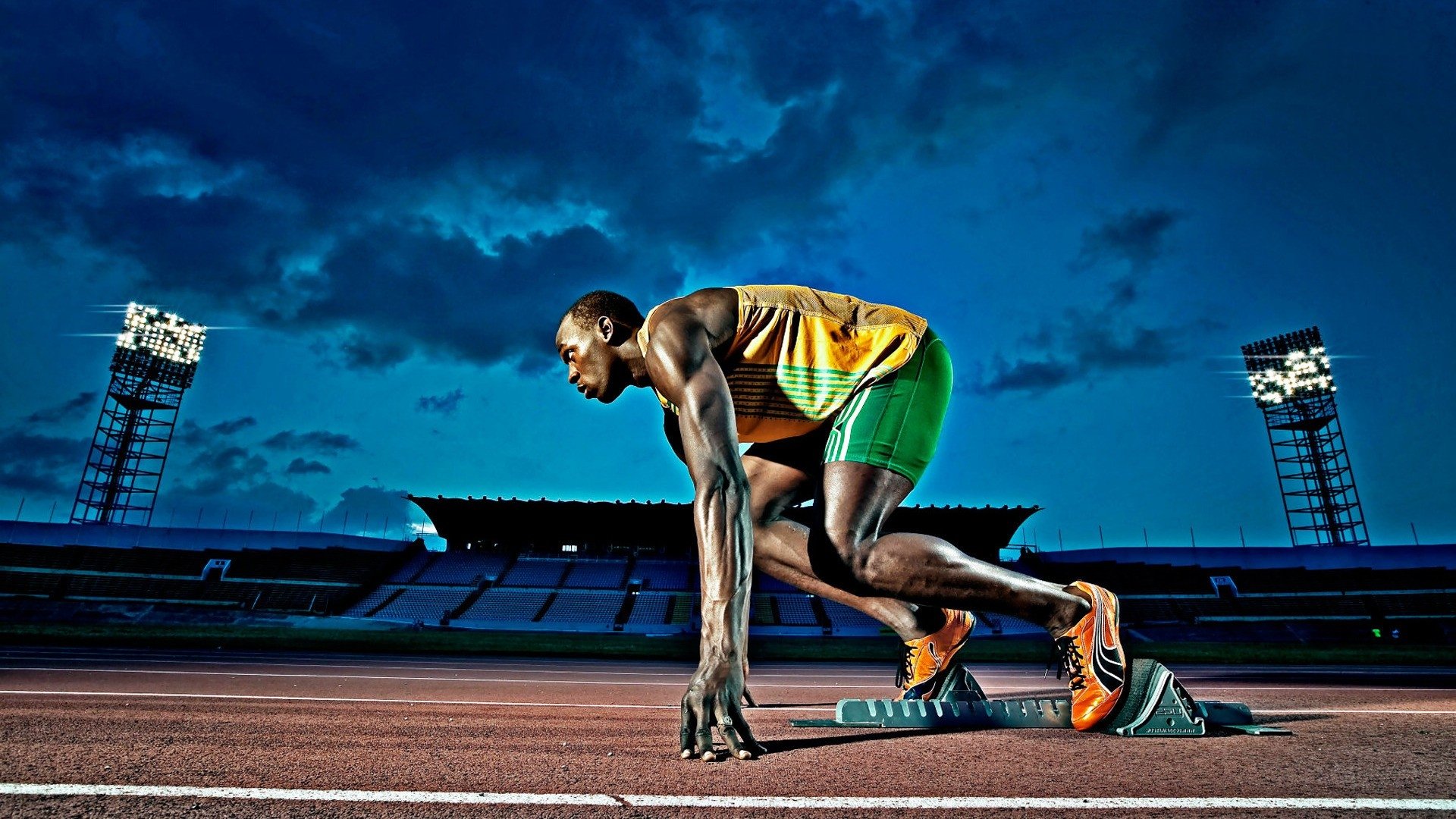 Awesome Usain Bolt free wallpaper ID:322655 for hd 1920x1080 PC