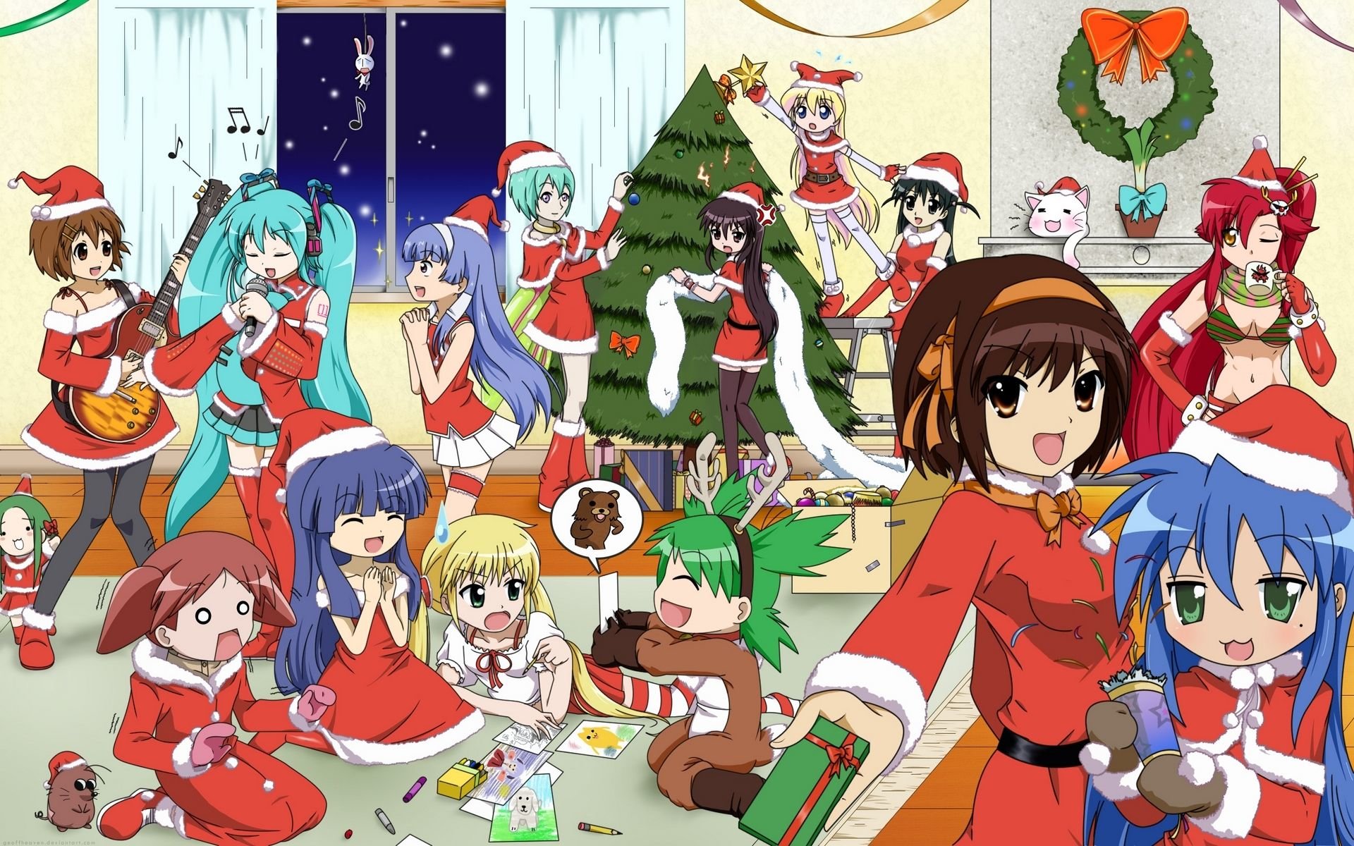 Awesome Christmas Anime free wallpaper ID:24845 for hd 1920x1200 computer