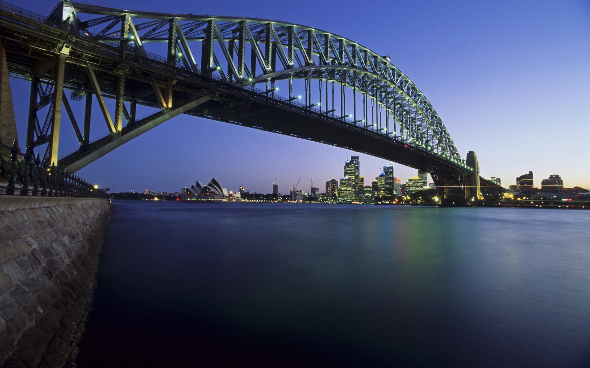 Download hd 1920x1200 Sydney Harbour Bridge PC wallpaper ID:484901 for free