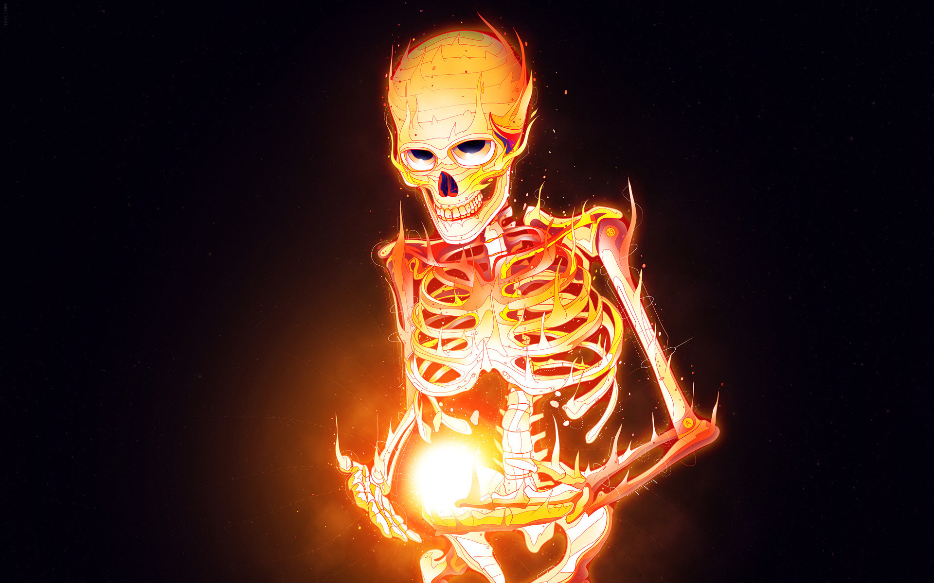 Download hd 1920x1200 Skeleton PC wallpaper ID:125411 for free