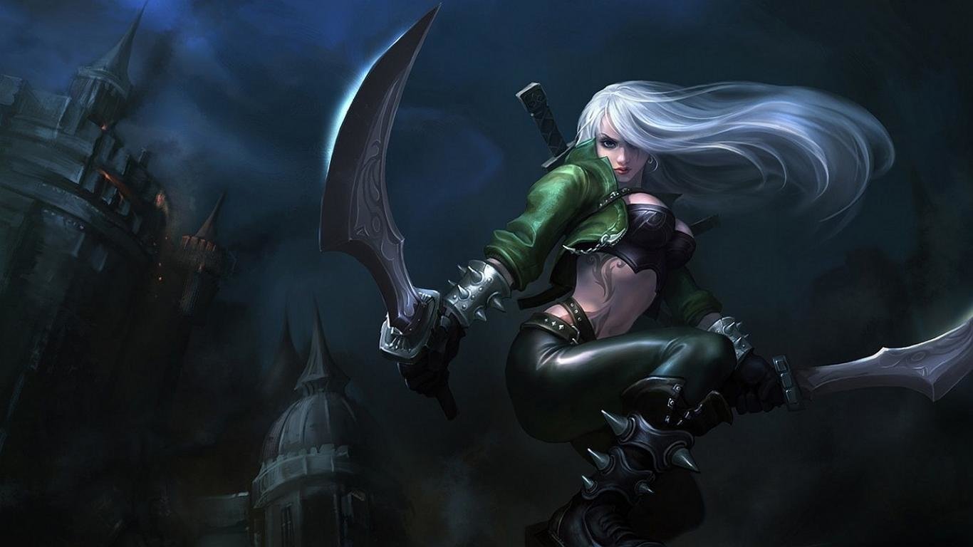 Free download Katarina (League Of Legends) wallpaper ID:171167 hd 1366x768 for PC