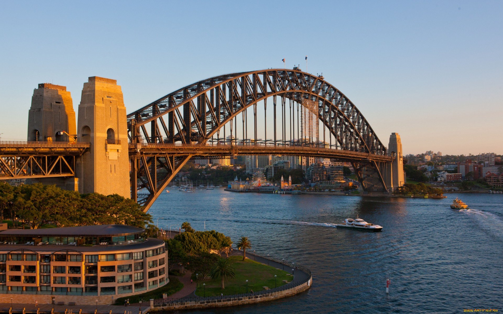 Download hd 1920x1200 Sydney Harbour Bridge desktop wallpaper ID:484866 for free