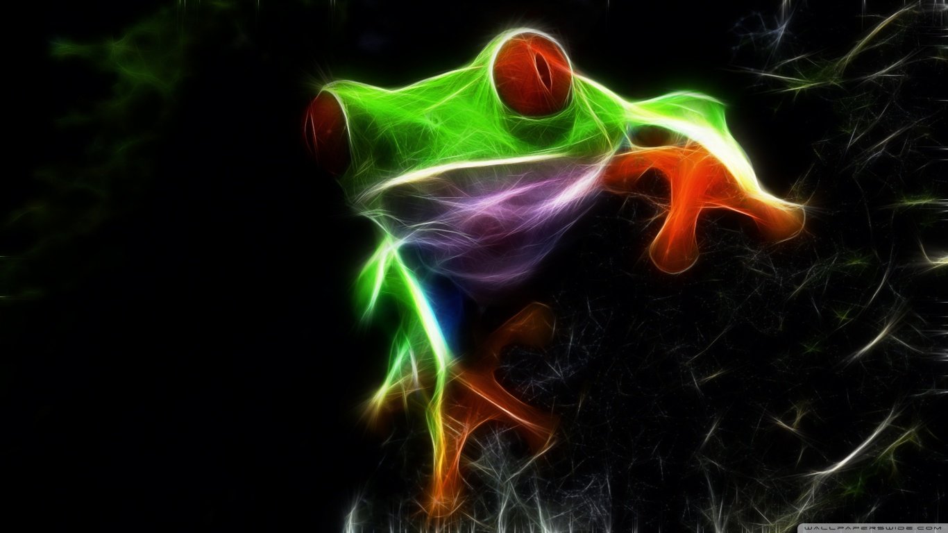 Download 1366x768 laptop Red Eyed Tree Frog computer background ID:20207 for free
