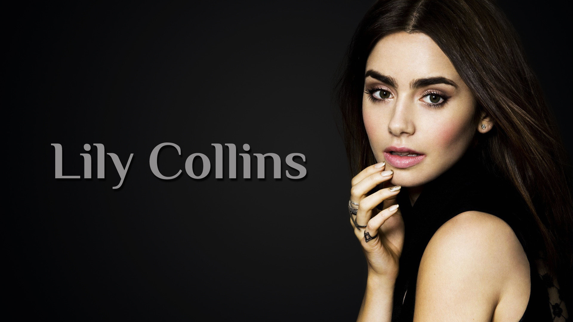Free Lily Collins high quality background ID:410705 for 1080p computer