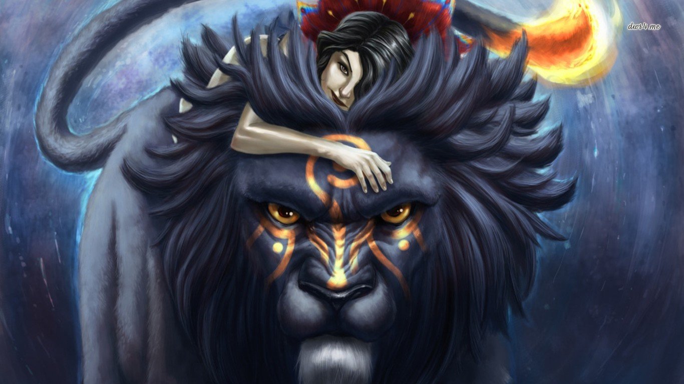 Free Lion Fantasy high quality background ID:443871 for hd 1366x768 desktop