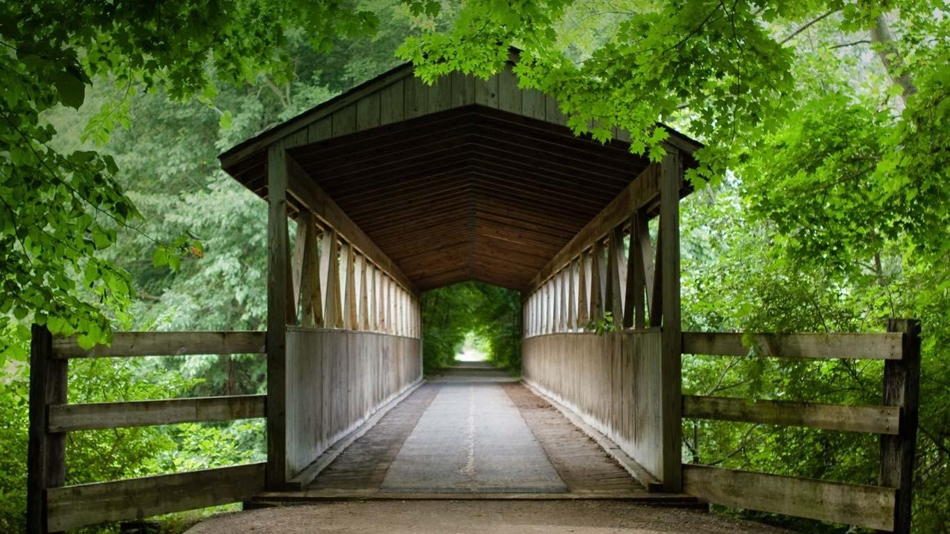 Awesome Covered Bridge free wallpaper ID:476915 for hd 1366x768 computer