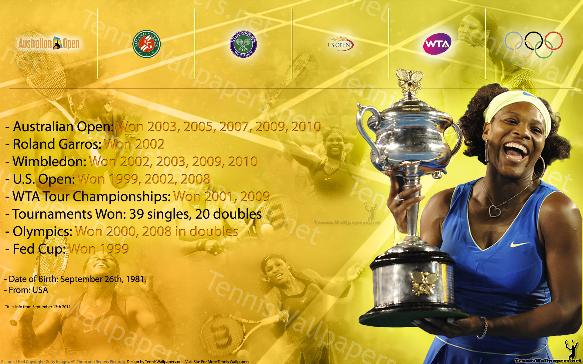 Free Serena Williams high quality wallpaper ID:83615 for hd 1920x1200 desktop
