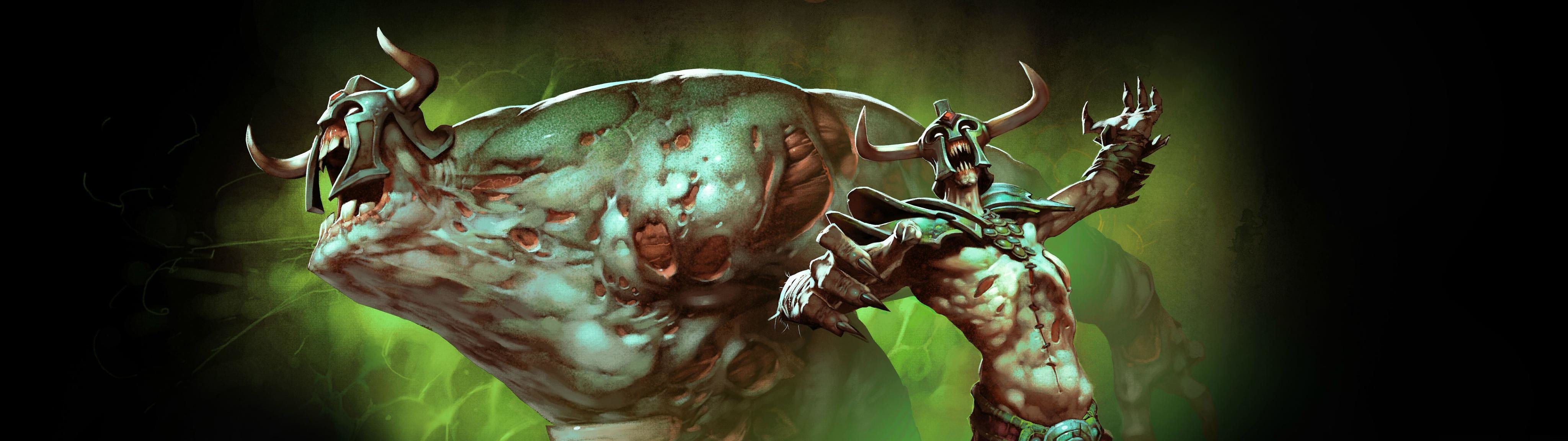 Best DotA 2 background ID:303375 for High Resolution dual screen 4096x1152 PC