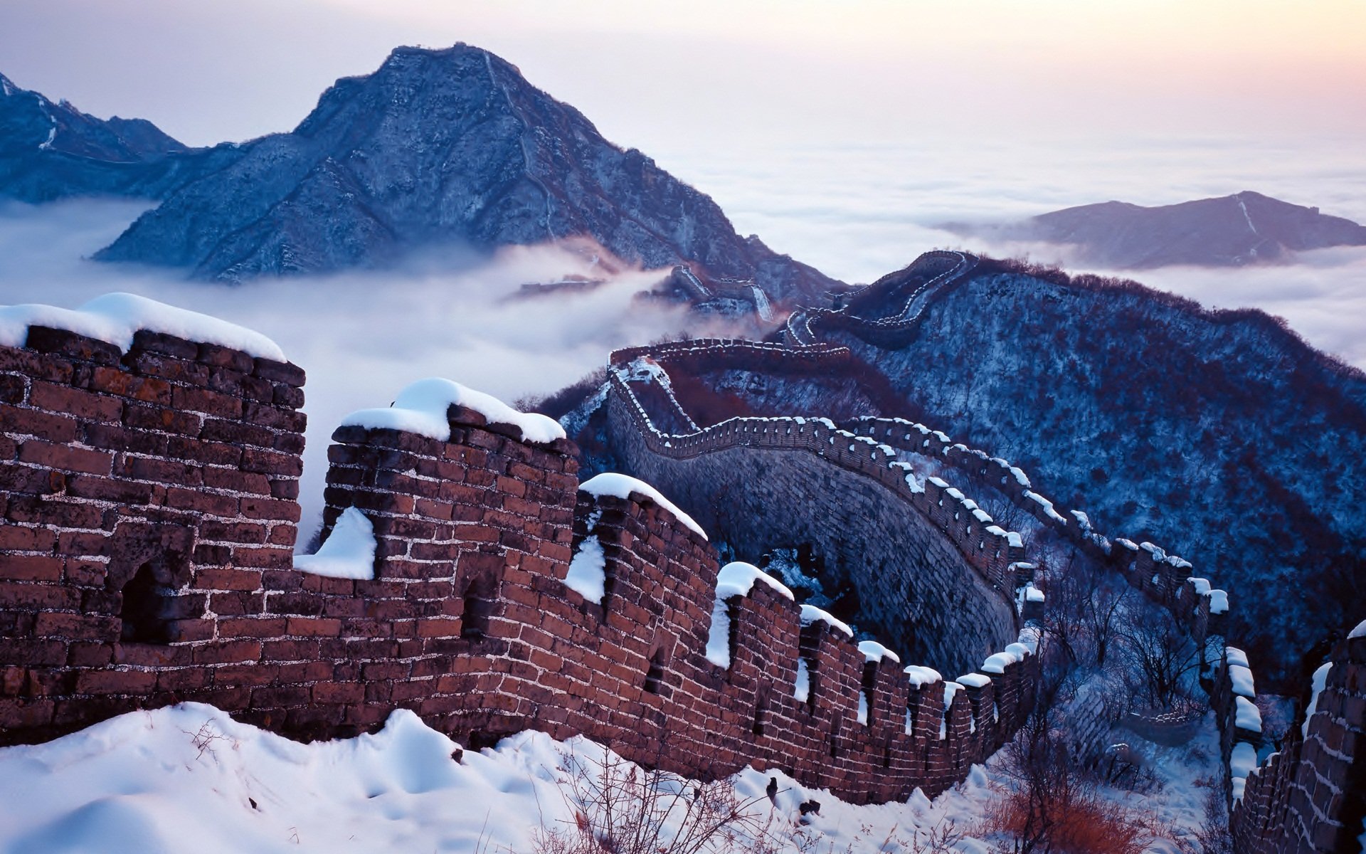 High resolution Great Wall Of China hd 1920x1200 wallpaper ID:492514 for computer