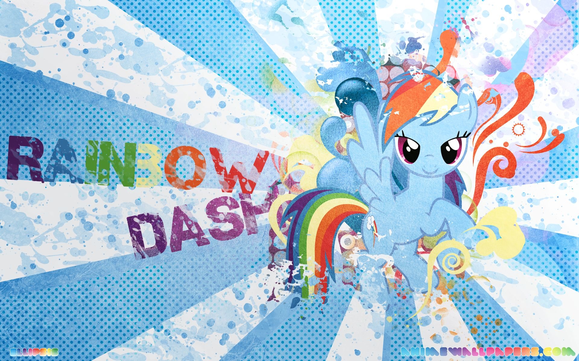 Download hd 1920x1200 Rainbow Dash PC background ID:154509 for free