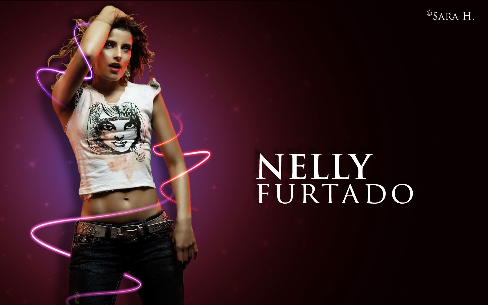 Download hd 1680x1050 Nelly Furtado desktop wallpaper ID:62291 for free