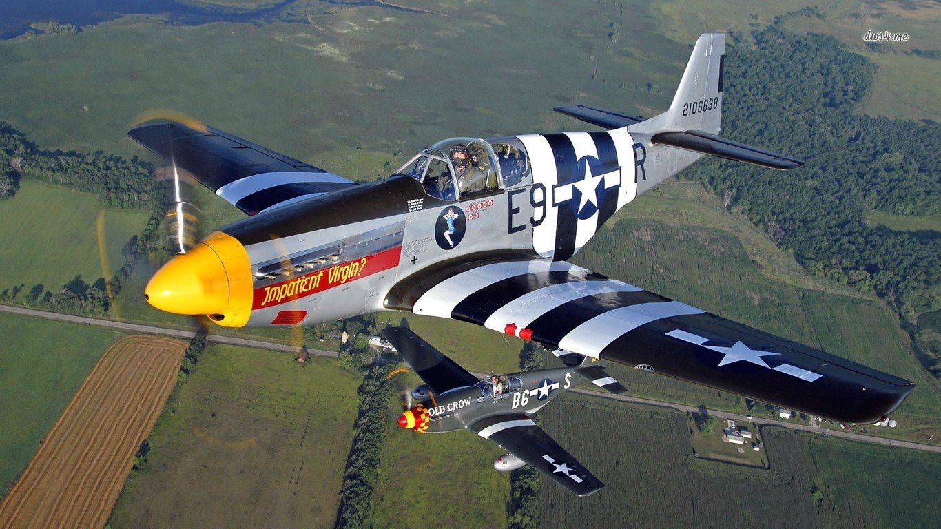 Free North American P-51 Mustang high quality wallpaper ID:53127 for 1366x768 laptop PC