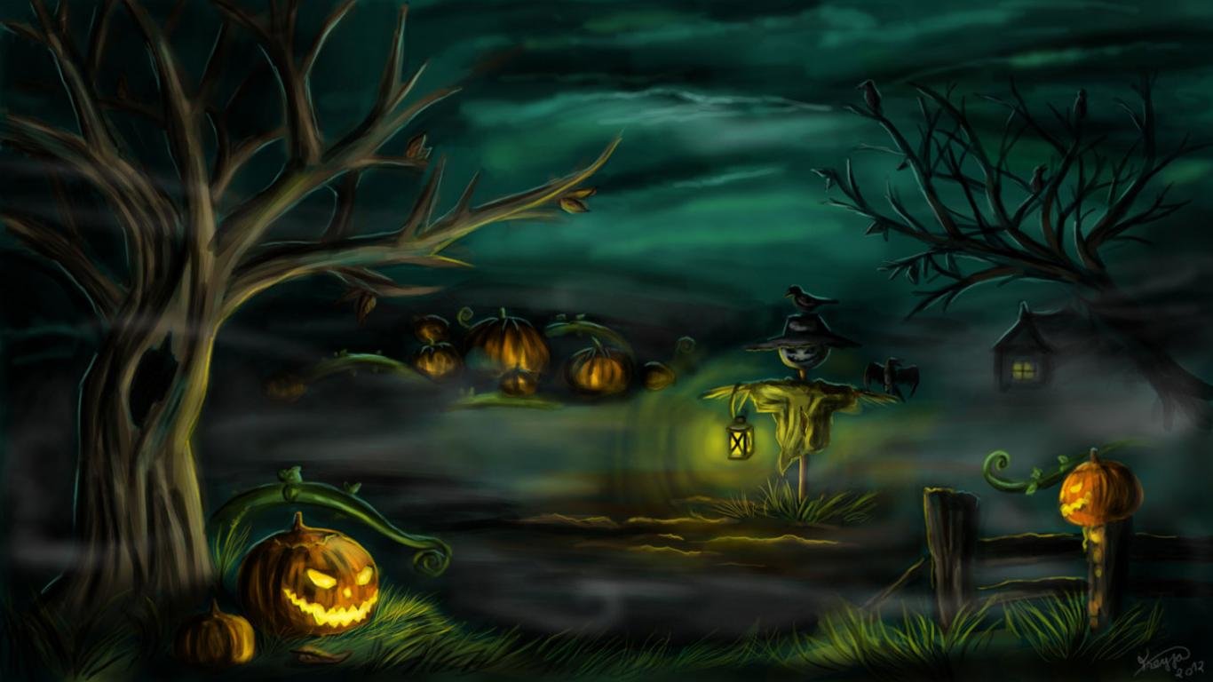 Download hd 1366x768 Halloween computer wallpaper ID:402294 for free