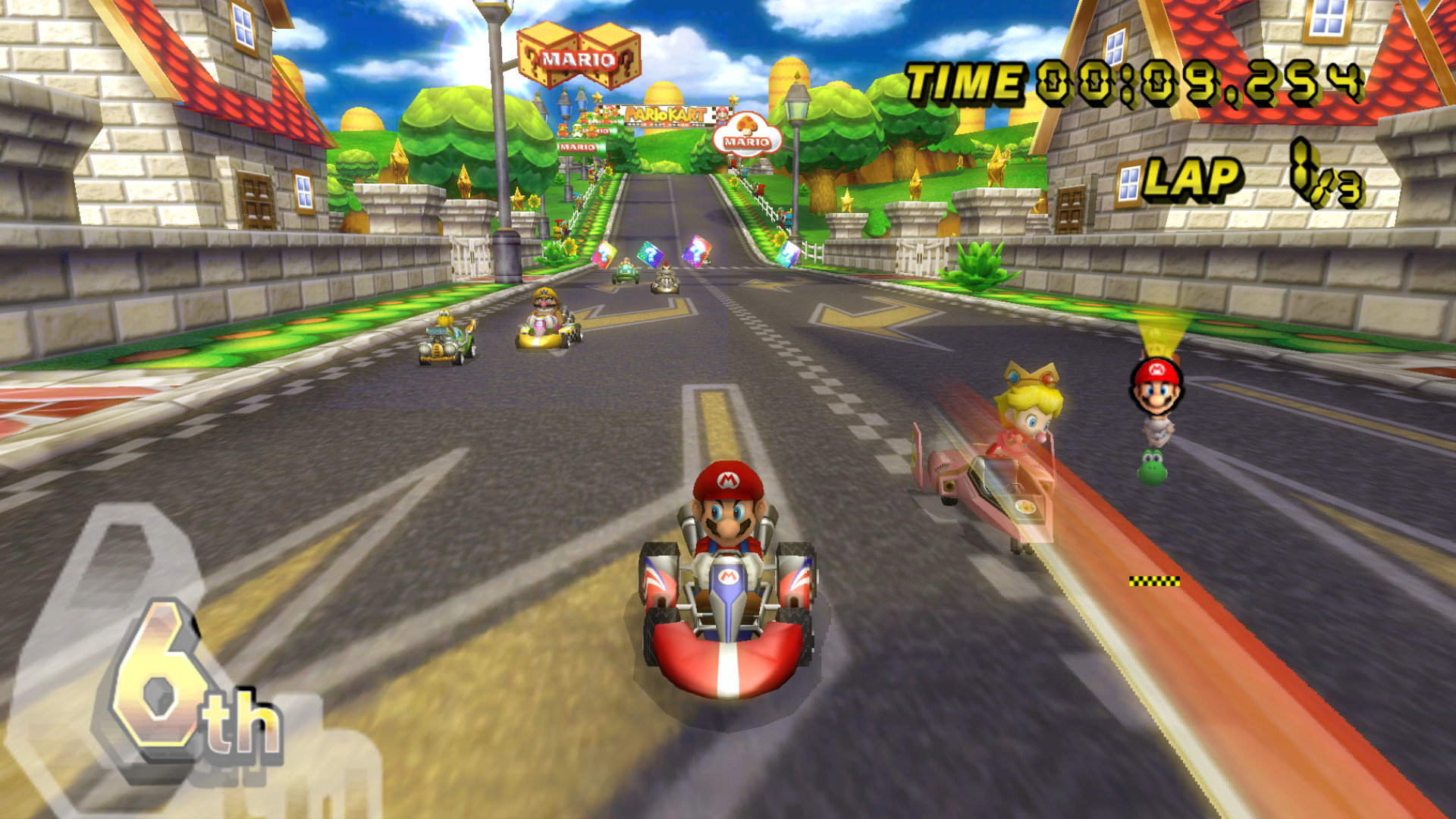 Download hd 1920x1080 Mario Kart Wii PC background ID:324478 for free