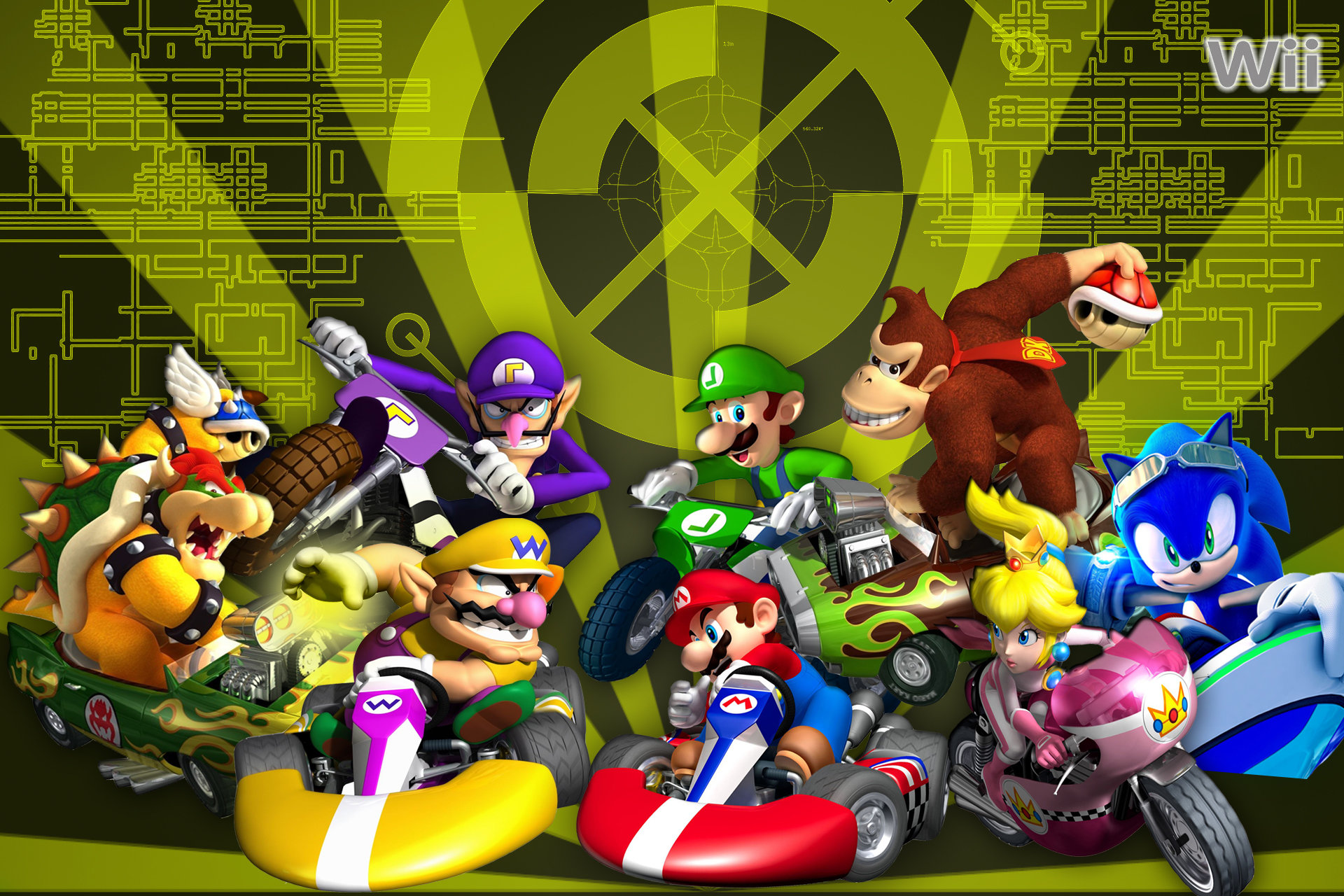 Awesome Mario Kart Wii free wallpaper ID:324428 for hd 1920x1280 desktop