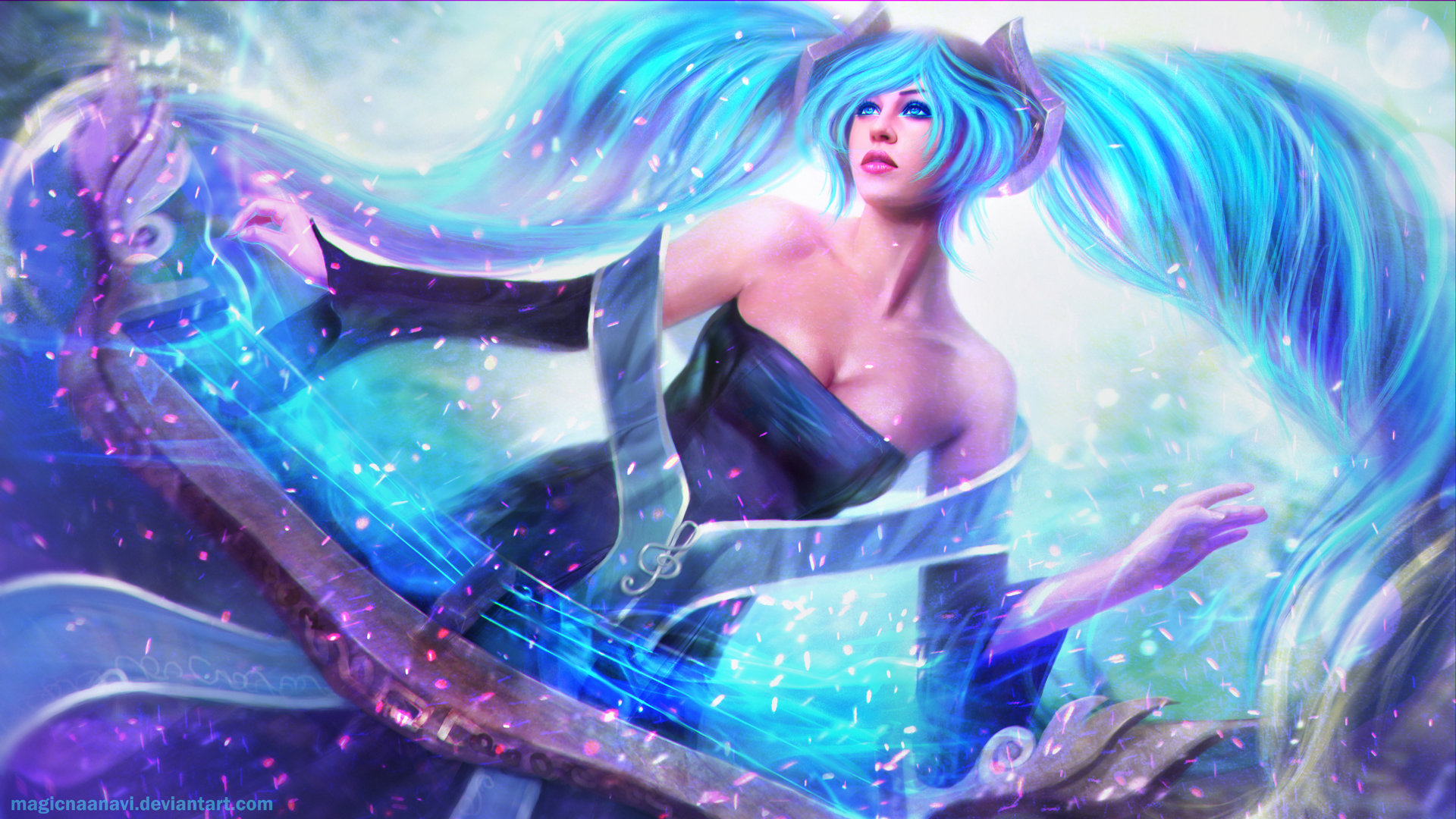 Awesome Sona (League Of Legends) free background ID:172129 for full hd 1920x1080 desktop