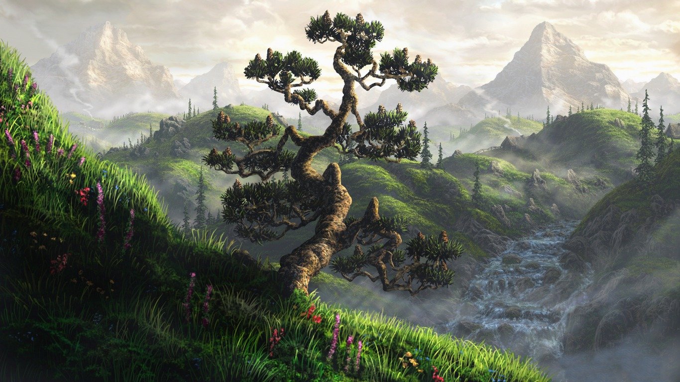 Best Fantasy landscape wallpaper ID:143527 for High Resolution laptop PC