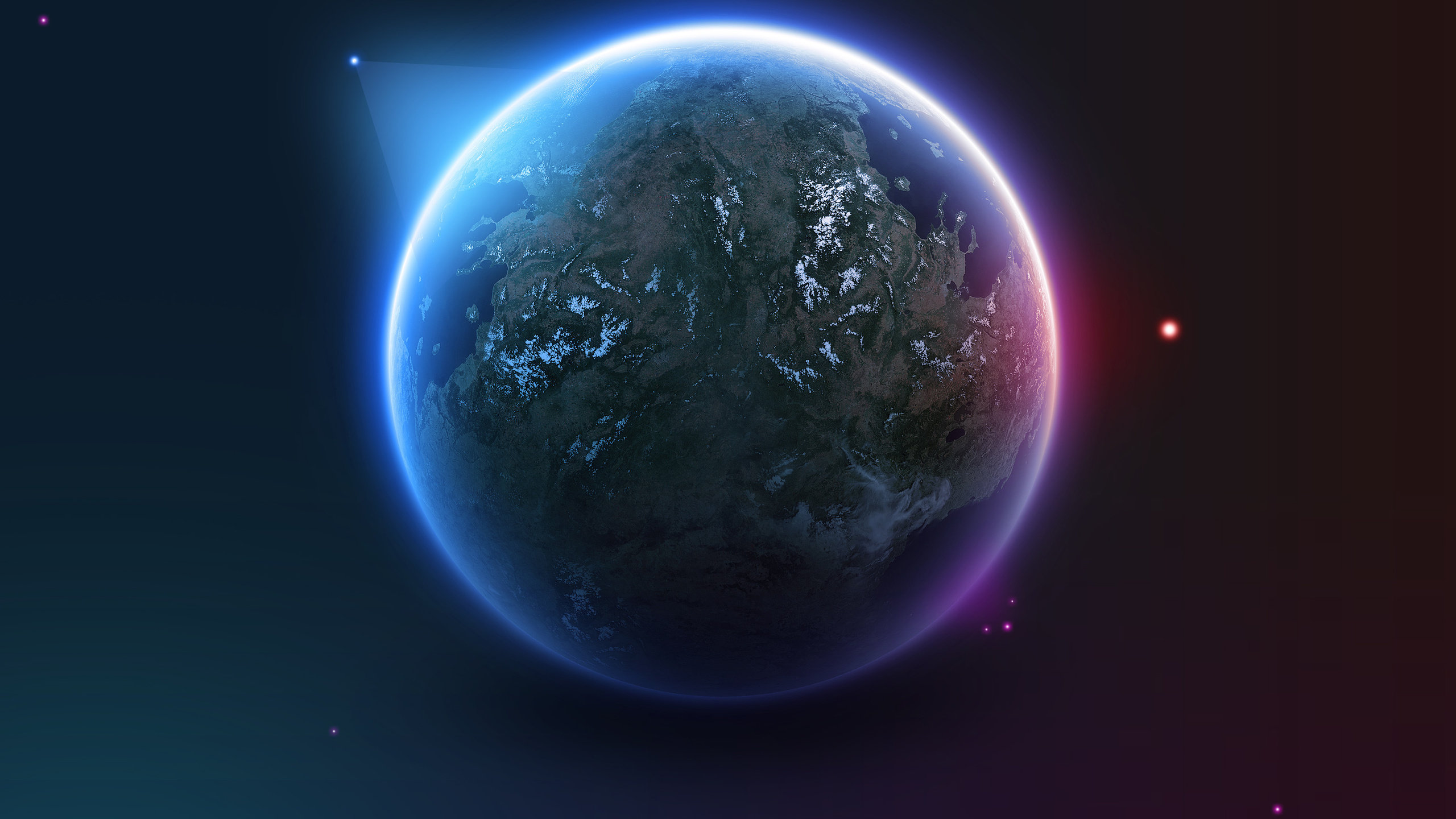 Download hd 2560x1440 Earth computer background ID:189679 for free