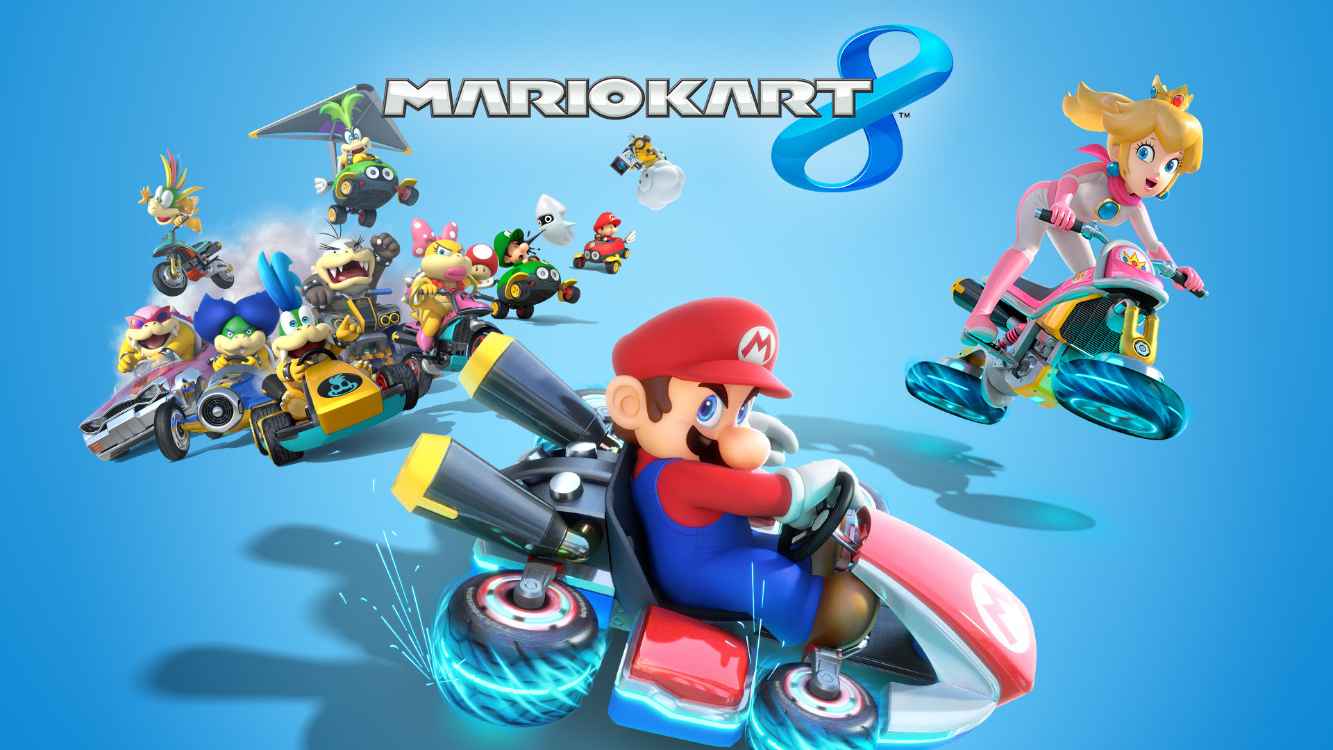 Download full hd 1080p Mario Kart 8 PC wallpaper ID:433289 for free