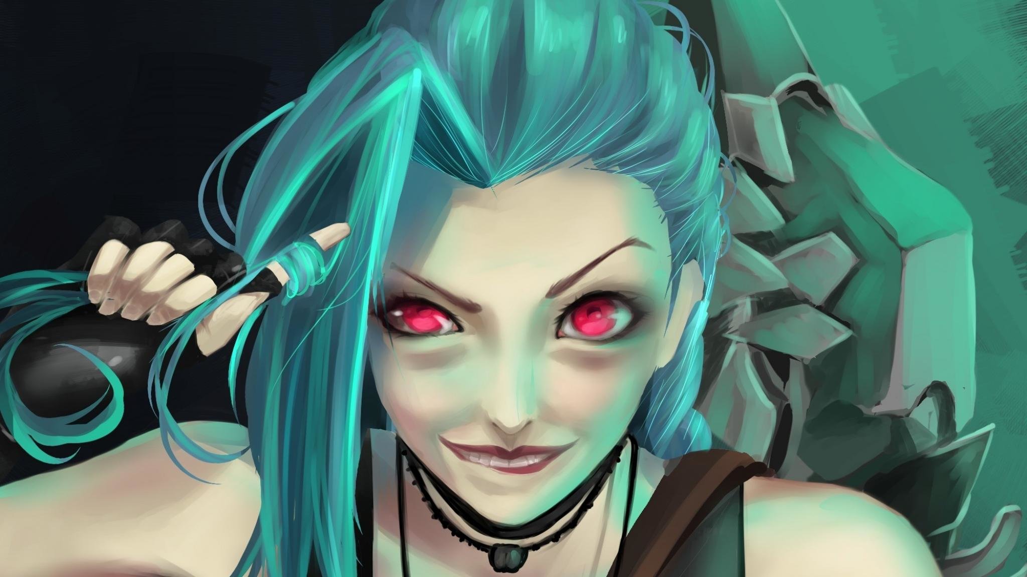 Awesome Jinx (League Of Legends) free background ID:171400 for hd 2048x1152 computer