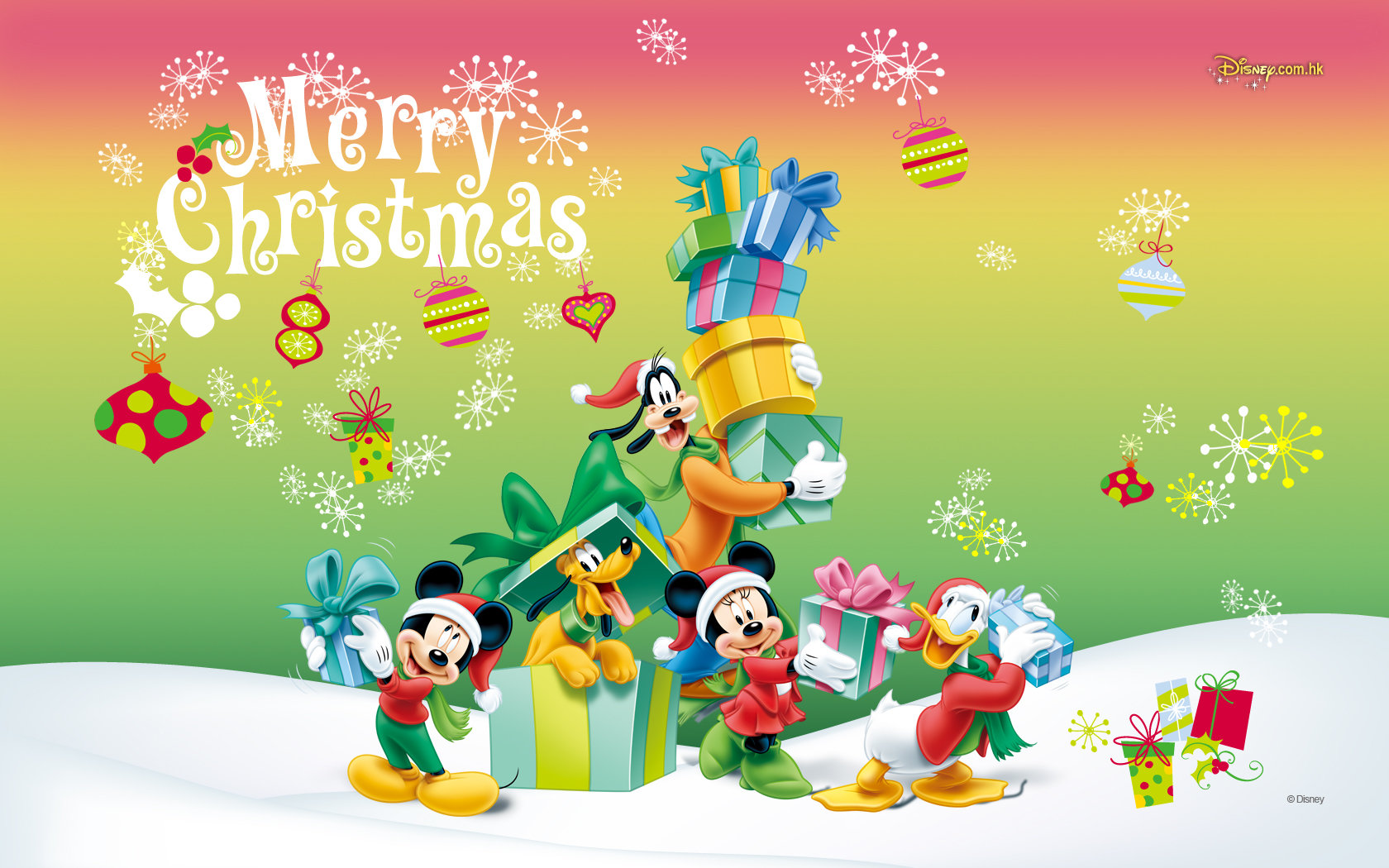 Best Mickey Mouse Christmas wallpaper ID:184641 for High Resolution hd 1680x1050 desktop