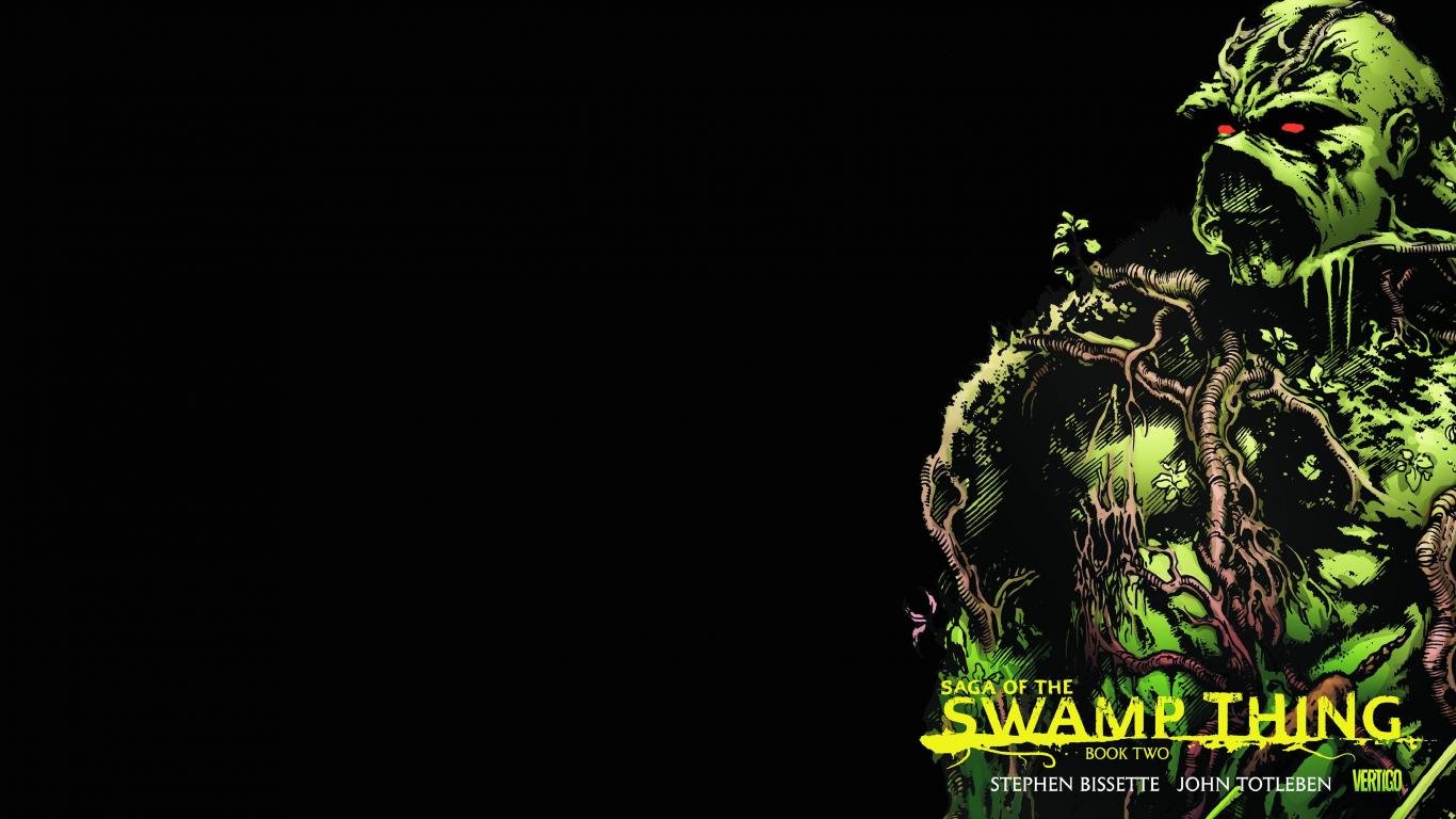 Download 1366x768 laptop Swamp Thing PC wallpaper ID:86983 for free