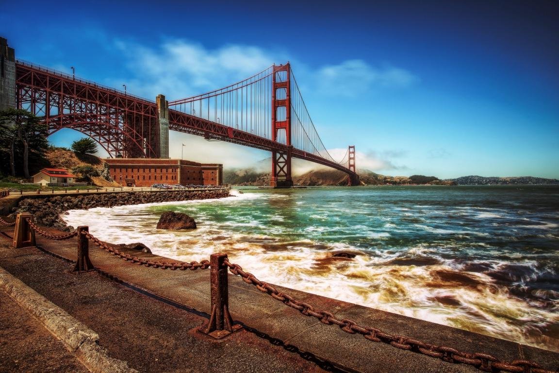Free download Golden Gate background ID:494627 hd 1152x768 for PC