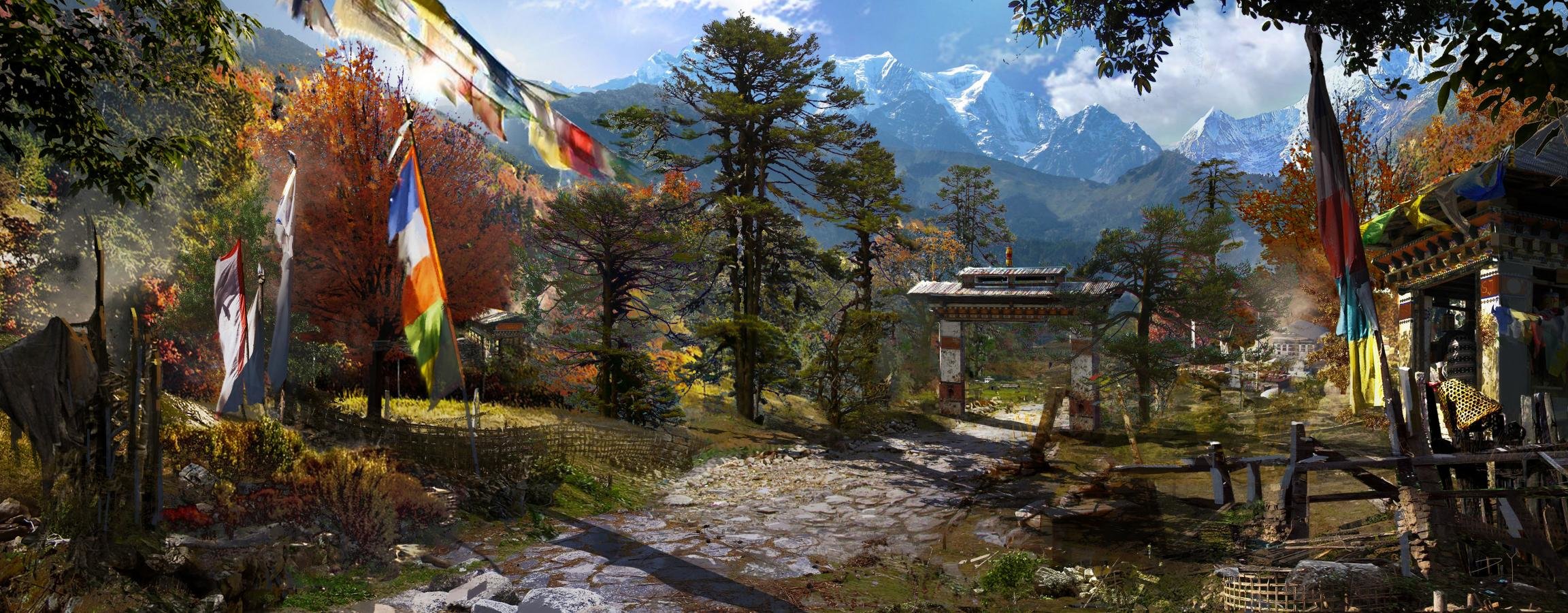 Awesome Far Cry 4 free background ID:10710 for dual screen 2304x900 computer
