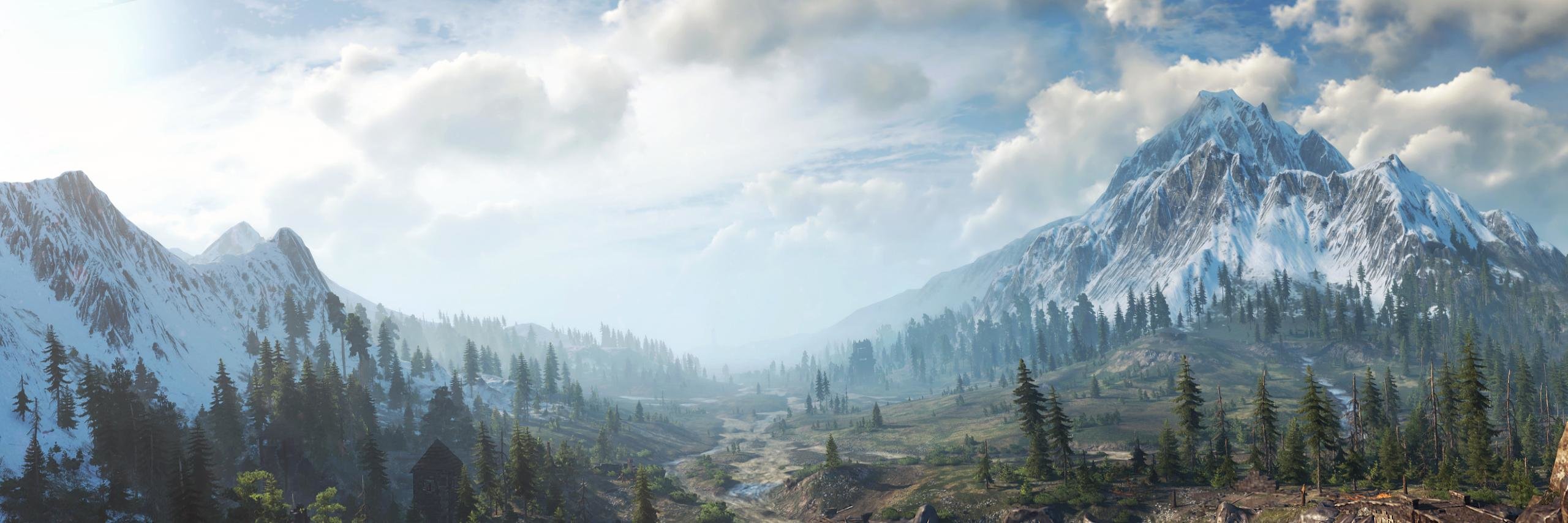 Free The Witcher 3: Wild Hunt high quality wallpaper ID:17931 for dual screen 2560x854 PC
