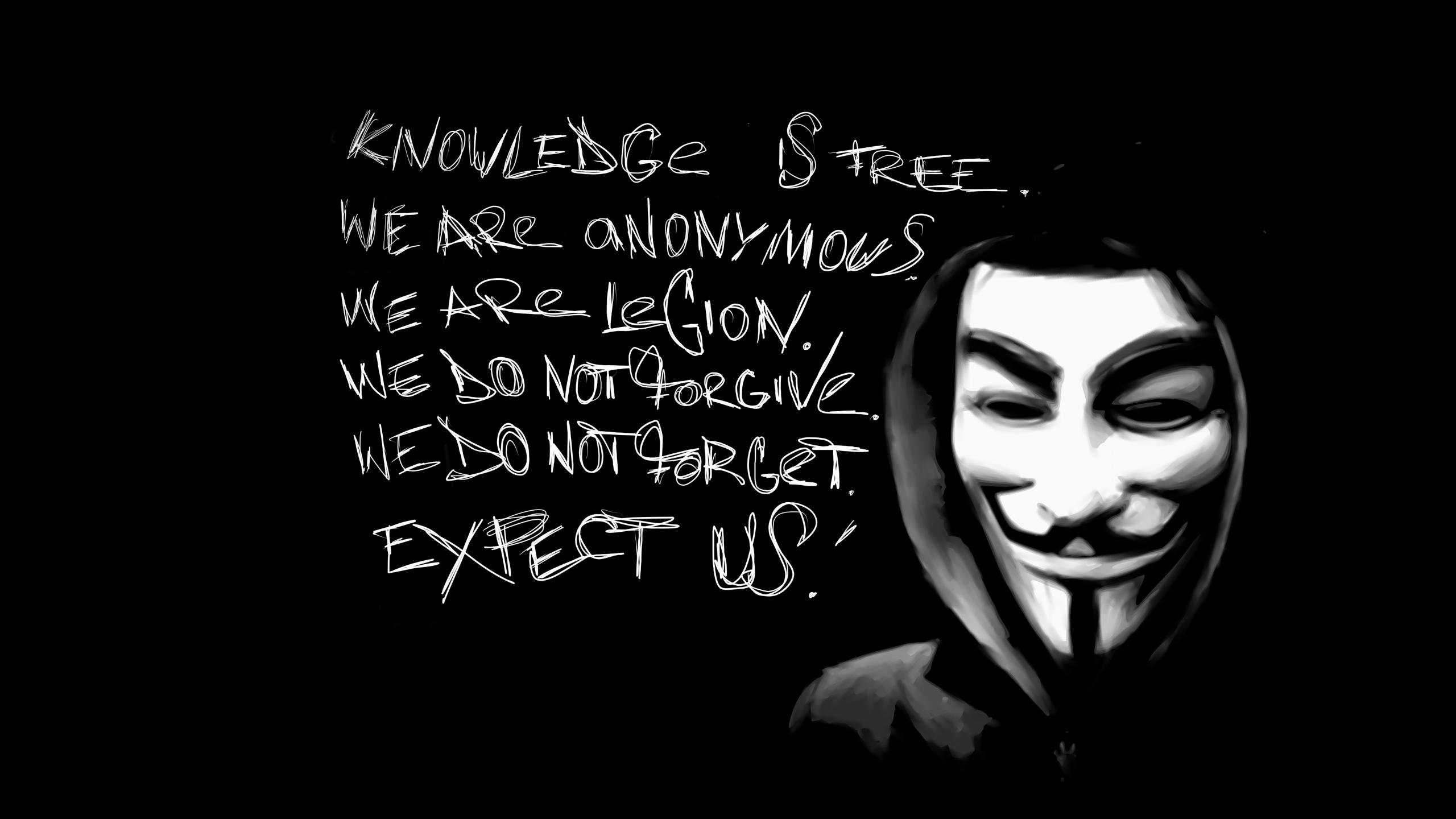 Free download Anonymous wallpaper ID:162146 hd 2560x1440 for computer