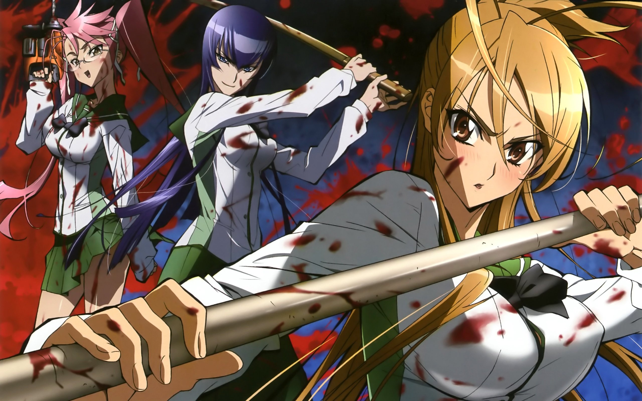 Best Highschool Of The Dead background ID:447738 for High Resolution hd 2560x1600 PC