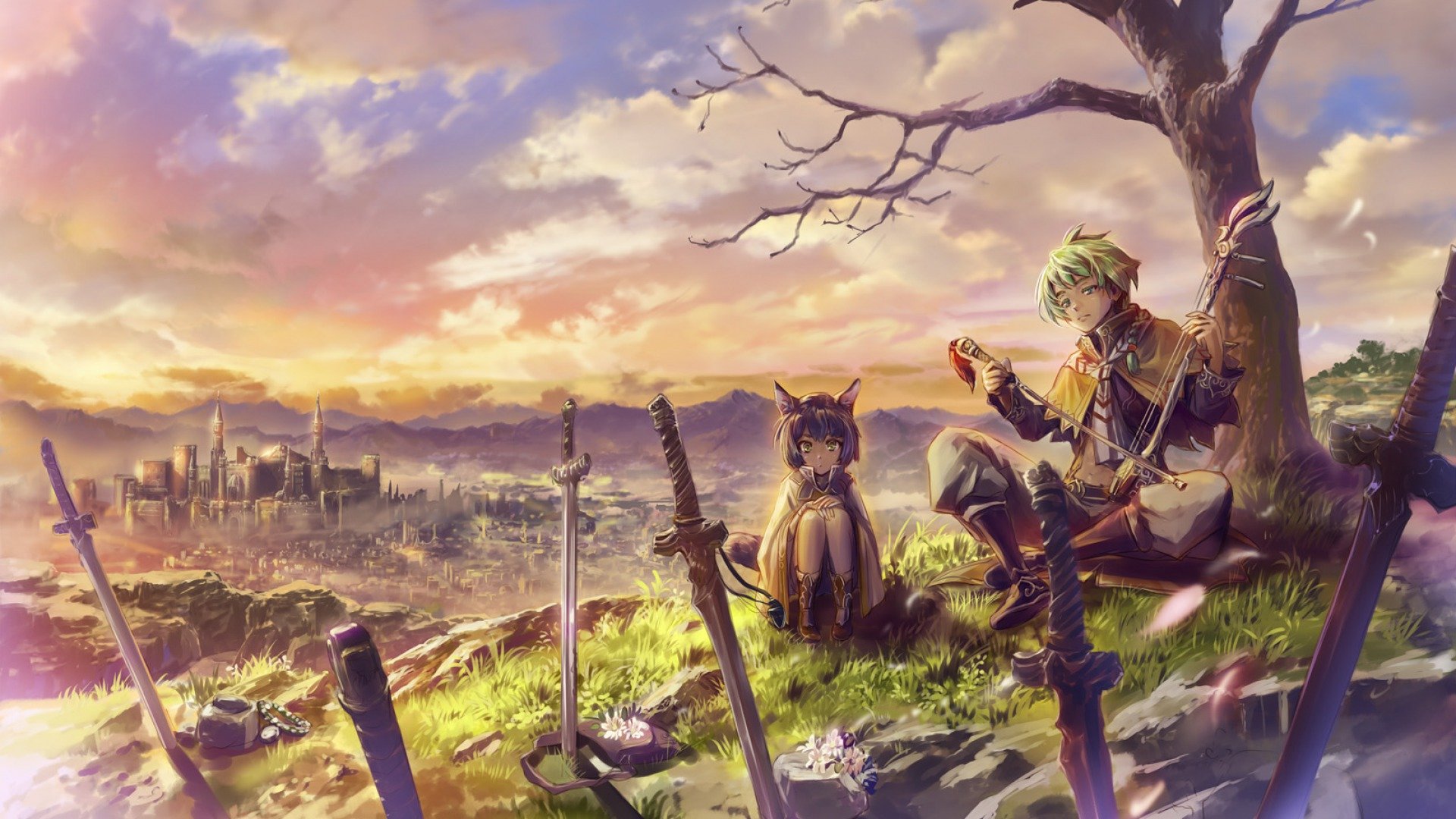 Best Pixiv Fantasia background ID:56180 for High Resolution full hd 1920x1080 computer