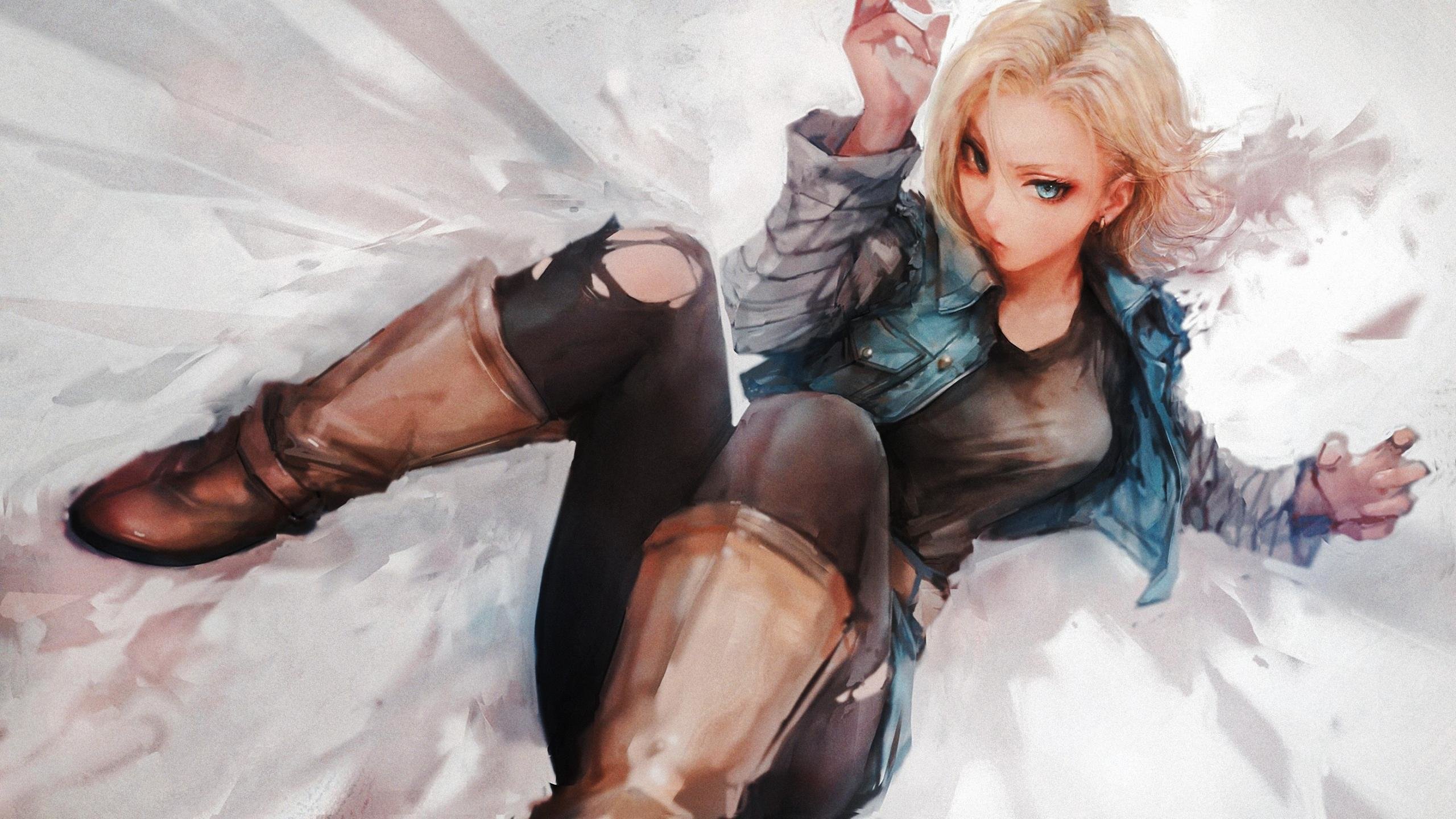 Awesome Android 18 (Dragon Ball) free wallpaper ID:462403 for hd 2560x1440 PC