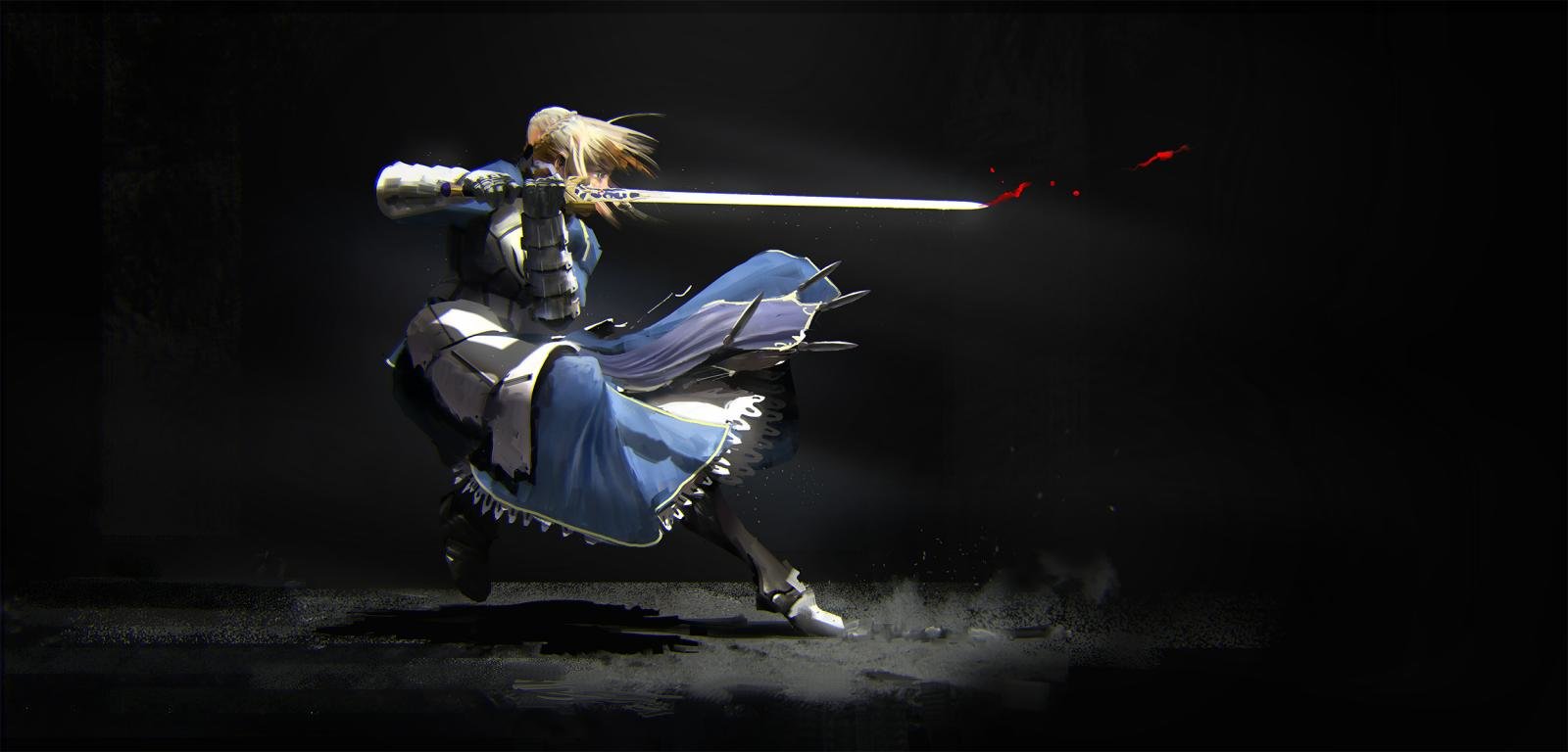 High resolution Fate/Stay Night: Unlimited Blade Works hd 1600x768 background ID:291043 for computer