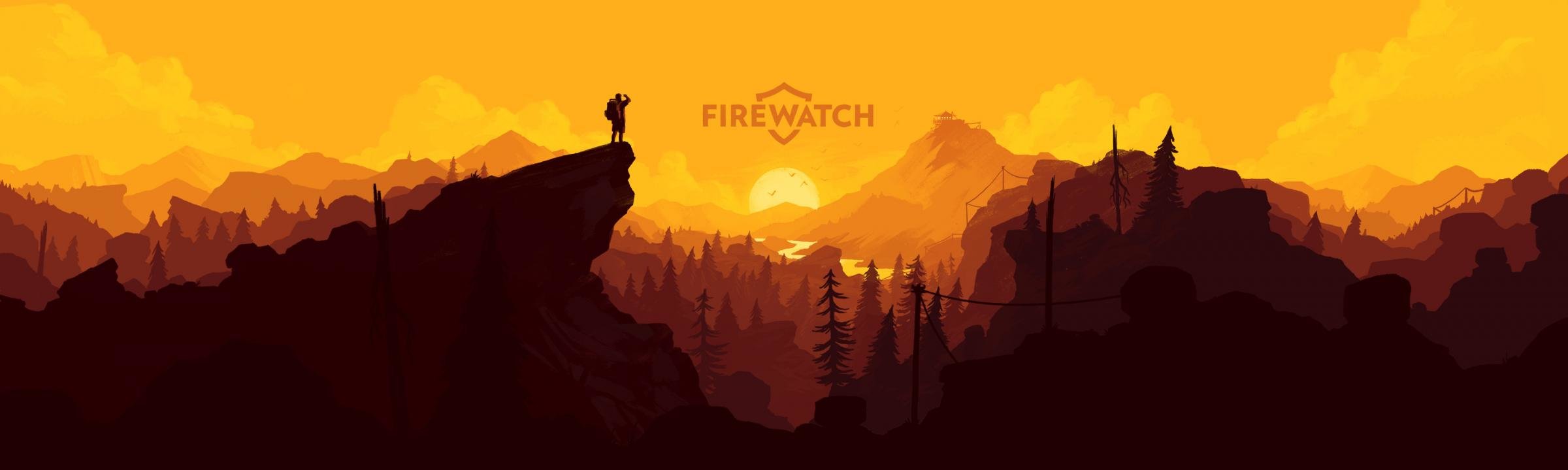 Free download Firewatch wallpaper ID:467993 dual screen 2400x720 for PC